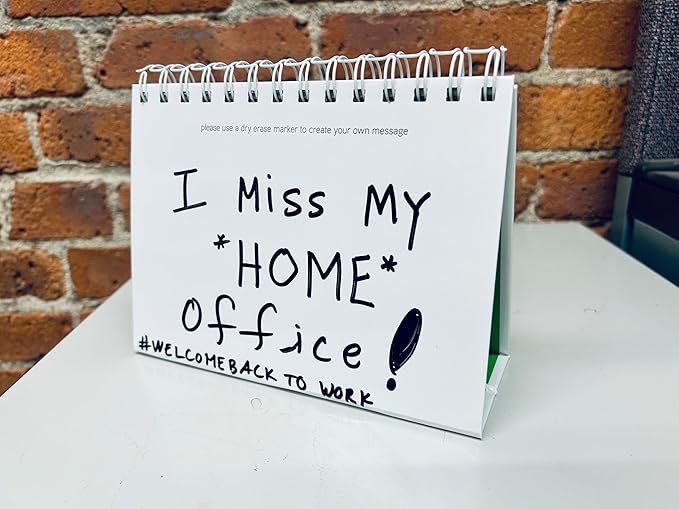 Trainers Warehouse Deskmate Plus - Office Desk Accessories | 24 Signs to Discourage (or Invite) Distractions | Signs for Office - Sturdy Calendar-Style Stands 5"H x 7"W