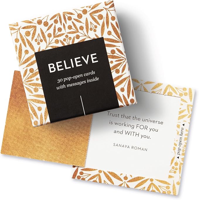 Compendium ThoughtFulls Pop-Open Cards — Believe — 30 Pop-Open Cards, Each with a Different Inspiring Message Inside