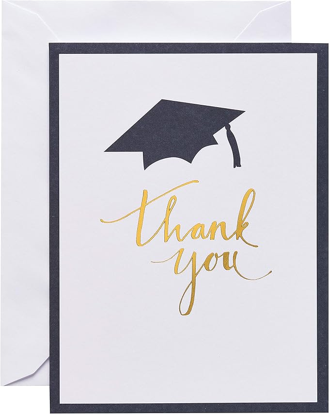 American Greetings Graduation Thank You Cards with Envelopes, Blank (50-Count)