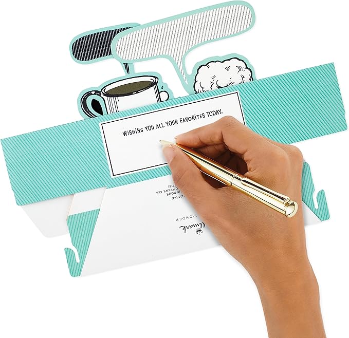 Hallmark Funny Pop Up Birthday Card for Him (Beer vs. Coffee) Paper Wonder Shoebox 3D Card