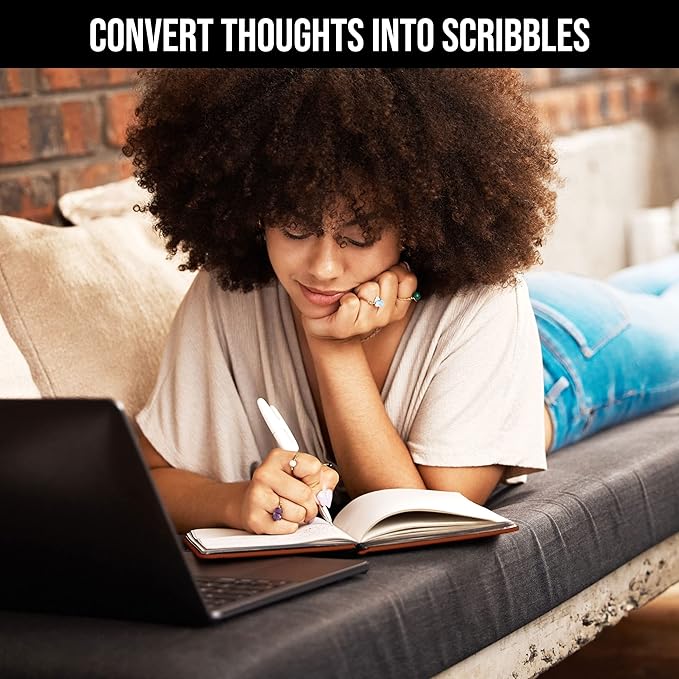 Scribbles That Matter A5 Bullet Dotted Journal Notebook | Vegan Hard Cover, 120gsm bleedproof thick paper, 150 pages, 5.75 x 8.5in, 2 bookmarks, tab stickers, penloop | For Work | Brown