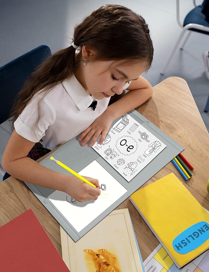 SUNEE Folders with Pockets (25 Pack, Warm Gray), 2 Pocket Folders Fit Letter Size Paper, Paper File Folder for School Office Home Business, Textured Paper