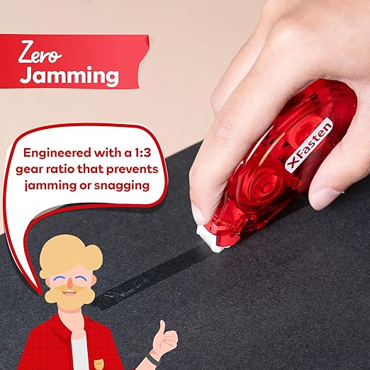 XFasten Adhesive Roller for Scrapbooking, 8mm x 30ft 24-Pack Double Sided Glue Tape Roller Scrapbook Supplies for Adults, Photo Tape for Scrapbooking