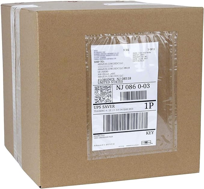 APQ Clear Top Loading Packing List Envelopes, 7 x 10 Inches. 1000 Pack Packing Slip Envelope Pouches. Self-Seal Plastic Shipping Label Pouches. Durable Packing List Mailing Envelopes for Documents