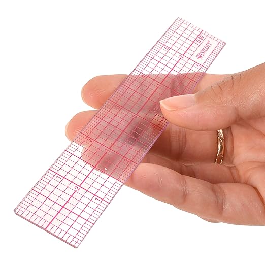 Westcott 8ths 6-Inch Beveled Transparent Ruler (B-50), Clear