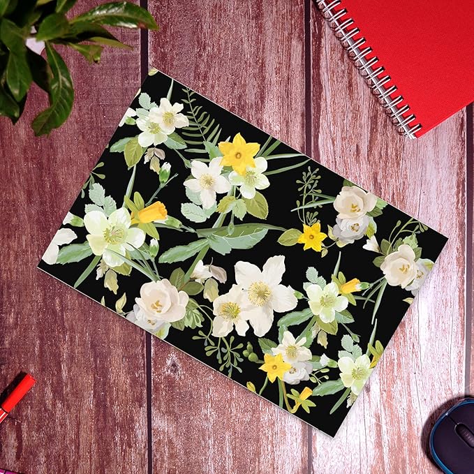 iMailer-10" x 13"(100pcs) Poly Mailer Mailing Shipping Black Flower Envelope Package Bags-Self Seal…