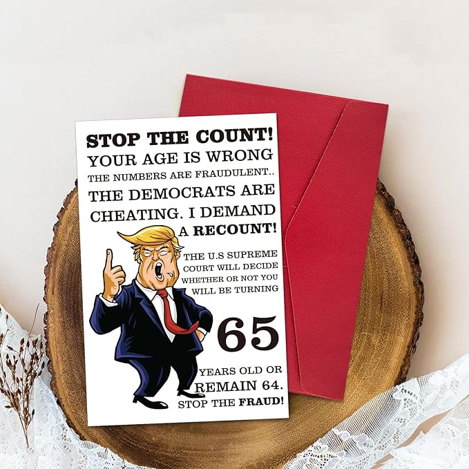 Ogeby Funny 65th Birthday Card, Hilarious 65 Years Old Birthday Card Gift for Friends, Dad, Mom, Husband, Wife, Brother, Sister