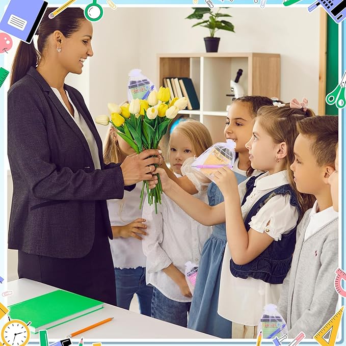 36 Set Teacher Appreciation Gifts Bulk Team - 36 Coffee Cup Notepad+ 36 Ballpoint Pens+ 36 Drawstring Gift Bags, Bulk Gifts for School Office Christmas Teacher's Day Coworker Nurse Employee