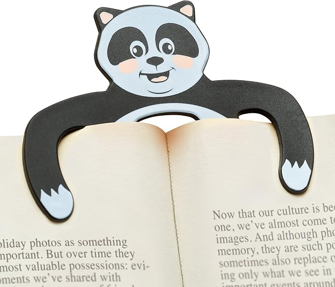 Page Pals Bookmark Bookholder | Page Holder | Music Holder Clip | Music Paper Holder | Magazine, Cookbook | Reading in Bed at Home | Office, Desk, Kitchen Use | Novelty Reading Gift Idea (Panda)