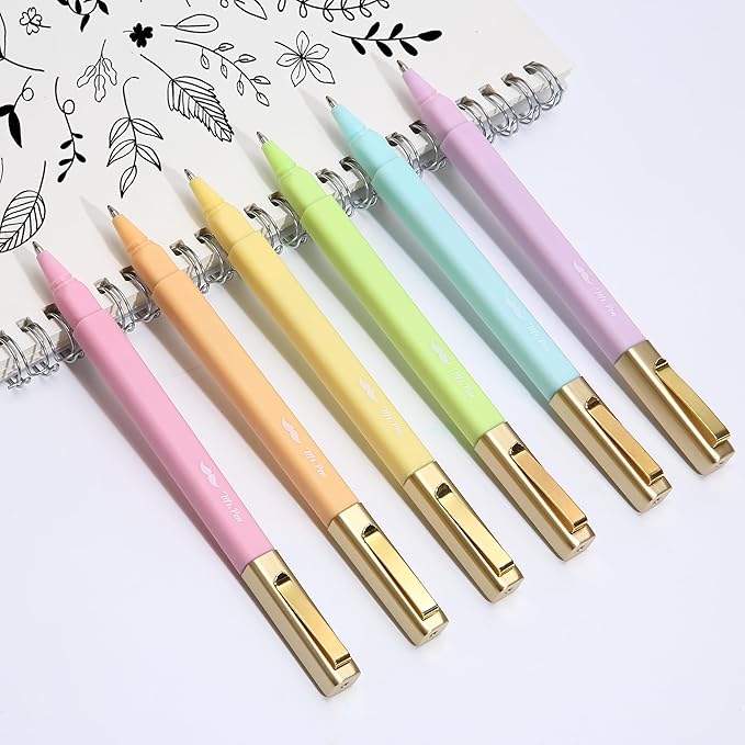 Mr. Pen Aesthetic Highlighter Pens - 12 Pack, Pastel Color No Bleed, Black Ink Bible Pens for Bibles