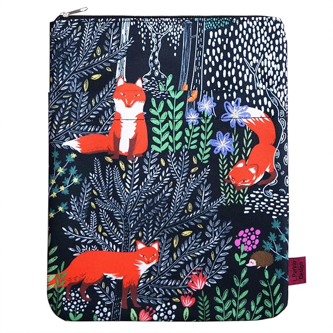 Book Sleeve for Book Lovers, Bookish Book Protector, Book Covers for Paperbacks, Washable Fabric, Book Sleeves with Zipper, Medium 11 Inch X 8.7 Inch