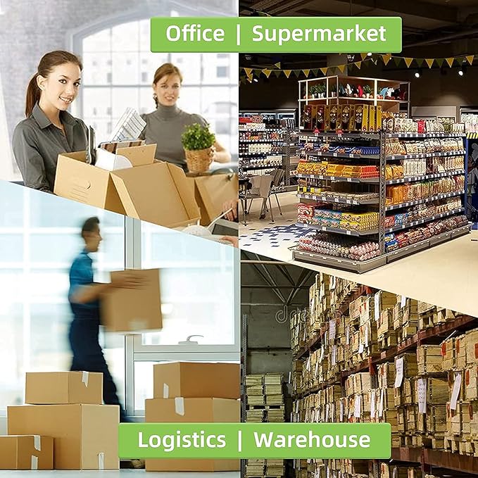 2.25" x 1.25" Direct Thermal Labels, White Thermal Printer Labels for Barcode, Thermal Stickers Compatible with Zebra, Rollo, Munbyn Thermal Labels Printers (12 Rolls, 1000 Labels/Roll)