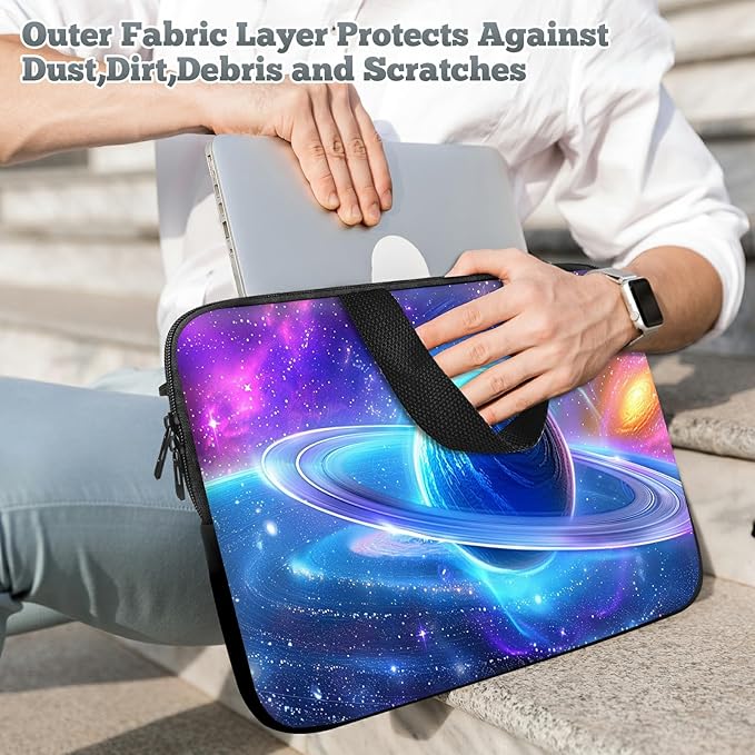 Universal Tablet Laptop Sleeve Case 10 inch, Cosmic Planet Slim Carrying Case Durable Handbag Travel Laptop Bag for 7 to 10-inch Laptops/Notebook/Kids Tablet/ipad/eBook Readers