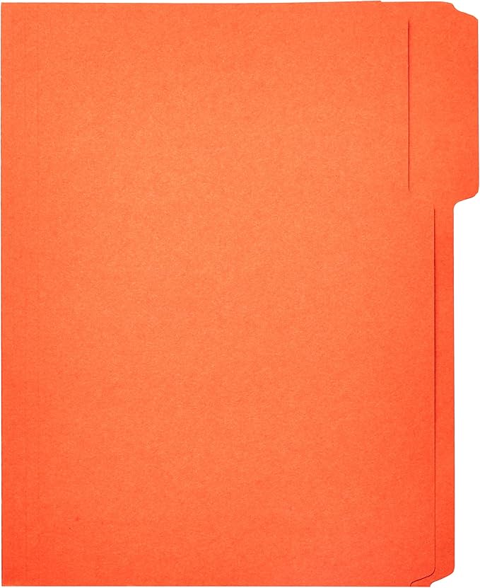 Amazon Basics AMZ401 File Folders - Letter Size (100 Pack) – Assorted Colors