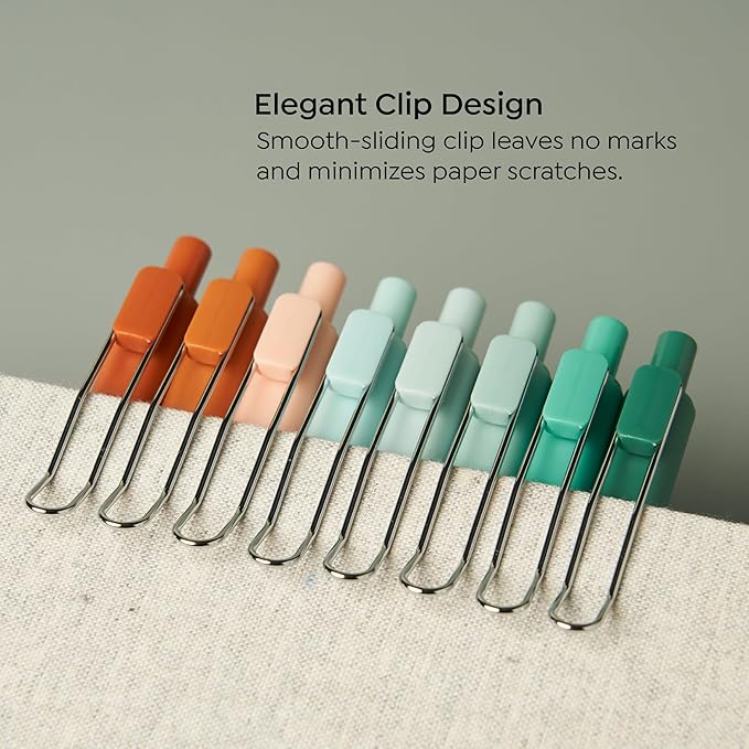 BLIEVE Gel Pens - Earthy, Matte Finish, Smooth Writing, No Bleed - For Journaling, Bible Notes, Drawing - Cute School Supplies, 8 Pack (Terracotta, Black Ink)