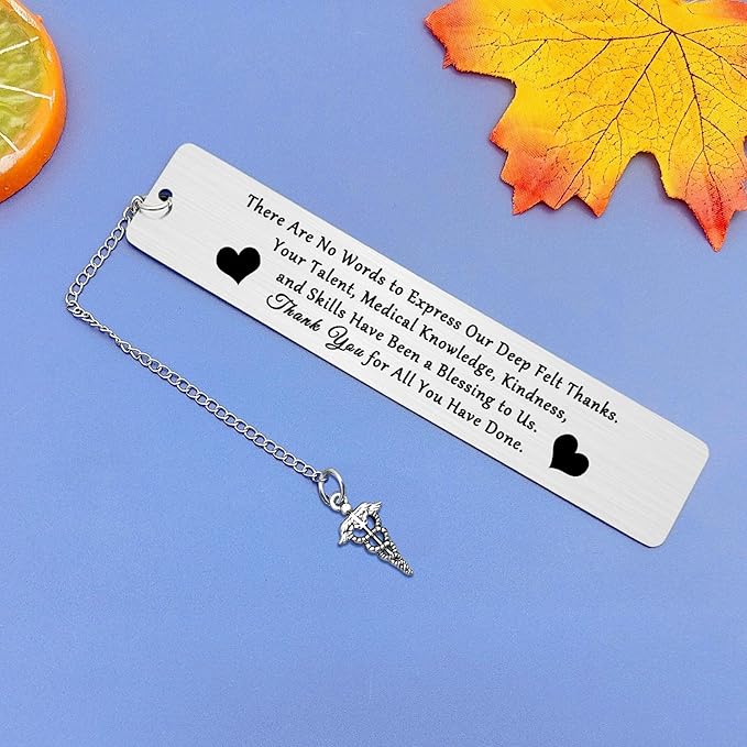 Gifts for Doctor Metal Book Markers for Doctor Thank You Doctor Gifts Doctor Appreciation Bookmark Retirement Bookmark for Doctor Inspirational Bookmark Graduation Leaving Going Away Gifts