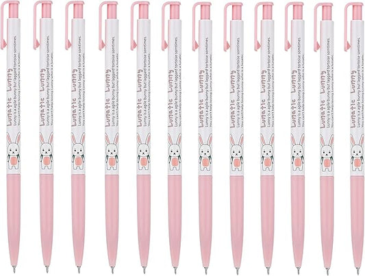 ZEESOON Xeno Lunatic Lunny 0.38mm Slim Ball Point Pen Dozen Box 12 Pcs, Made in Korea (Red 12pcs)