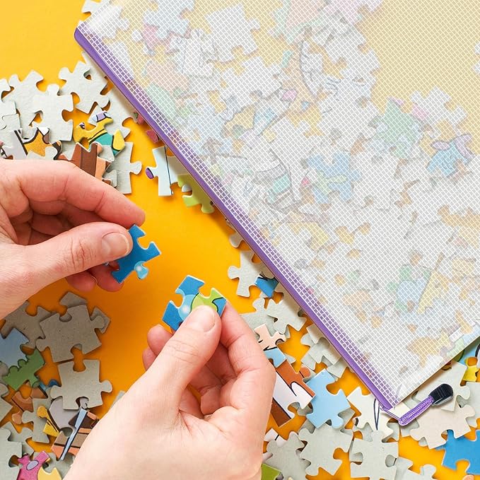 9pcs Mesh Zipper Pouch Bags, B5 Mesh Pouch, Plastic Zipper Pouches, 9 Colors for Organizing, Board Game Storage, Travel, School, Office