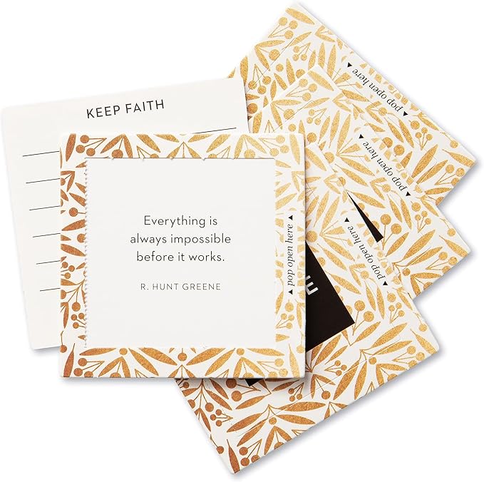 Compendium ThoughtFulls Pop-Open Cards — Believe — 30 Pop-Open Cards, Each with a Different Inspiring Message Inside