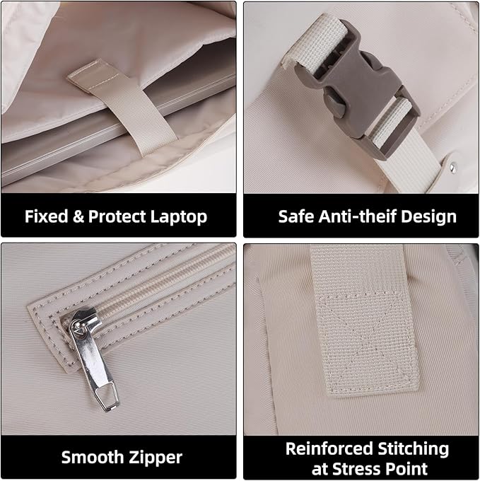 Lovvento Shoulder Messenger Bag for Men - Women Laptop Bag 15.6 inch Satchel Bags Mens Canvas Crossbody Tote Bags