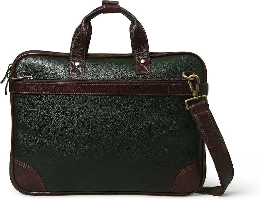 ADYAN 15 inch Leather Briefcases for Men and Women Laptop Bag Business Travel Messenger Bag Vintage Leather Best Office Satchel Bag