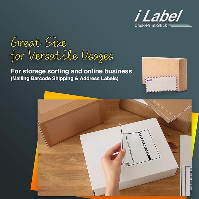 24UP 1.5" x 1.5" Square Labels for Laser & Inkjet Printers[50 Sheets,1200 Labels]