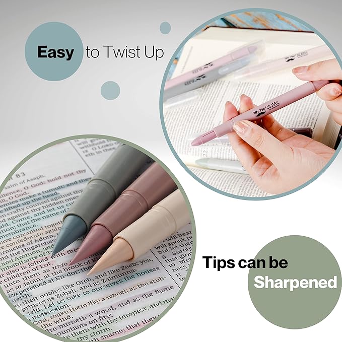 Mr. Pen Gel Highlighters - 8 Pack Dusty Colors, No Bleed Bible Highlighters, Assorted Color Gel Highlighters, Quick Dry Bible Markers