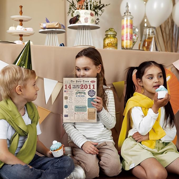 14th Birthday Card Gifts for Girls Boys, 14 Year Old Boy Girl Gifts, 14 Birthday decorations for Son Daughter from Dad Mom