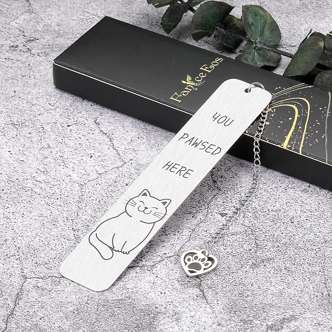 Cat Bookmark Gifts for Women Men Funny Bookmark for Reading Women Cute Book Lovers Gifts Cat Lover Gifts for Women Girls Christmas Stocking Stuffers for Women Men Readers Birthday Valentines Day Gift