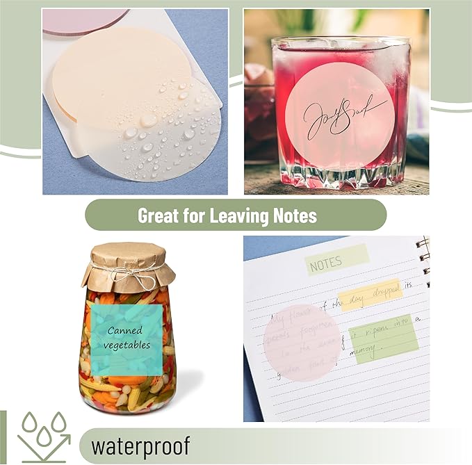 Mr. Pen- Transparent Sticky Note Set, 1000 Sheets, Colorful, Transparent Sticky Notes Set, Bible Sticky Notes Clear Sticky Notes Transparent, Bible Notes, Transparent Sticky Notes for Bible Study