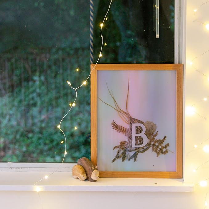 2 Types Transparent Holographic Overlay Lamination Vinyl A4 Size Self-Adhesive Laminate Waterproof Vinyl Sticker Paper, 10 Sheets 8.25 x 11.7 Inches