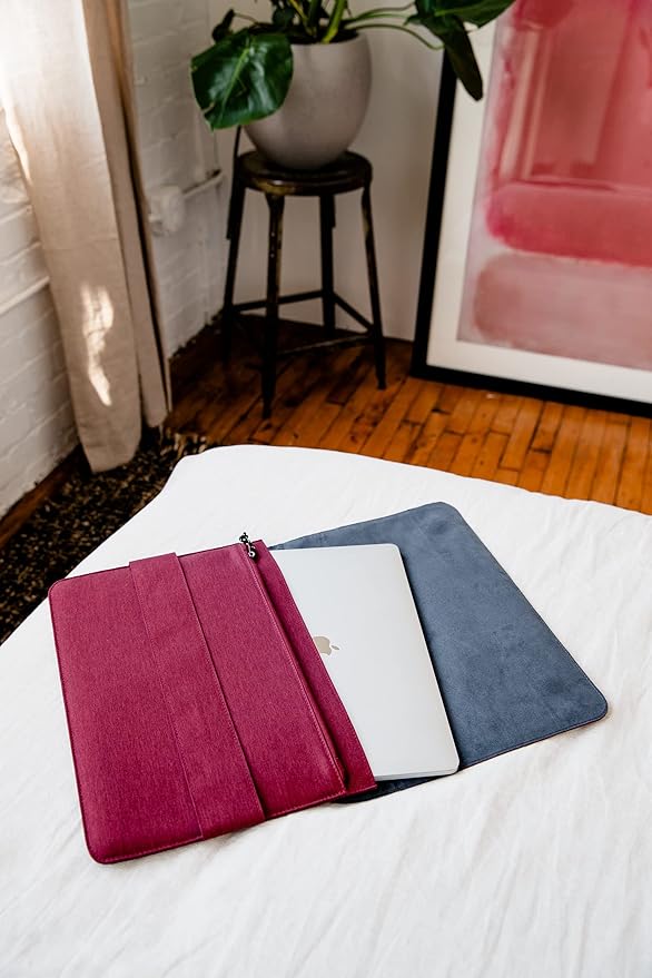 [U] by UAG Mouve 16-inch Laptop Sleeve Sleek & Modern Padded Protective Carrying Case Snug Tailor Fit, up to 16-inch Devices, Compatible with MacBook Pro, Aubergine