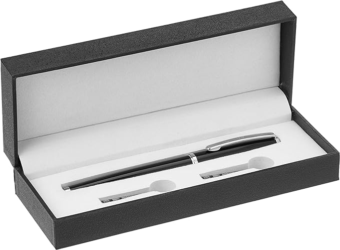 Amazon Basics Refillable Fountain Pen - Fine Point, Black Ink