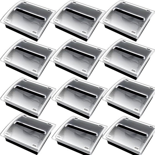 Pop Up Sticky Note Dispenser Sticky Note Holder Pop Up Note Dispenser Transparent Top for 3 x 3 Inch Sticky Notes School Office Home Store Black Base Clear Top (12)