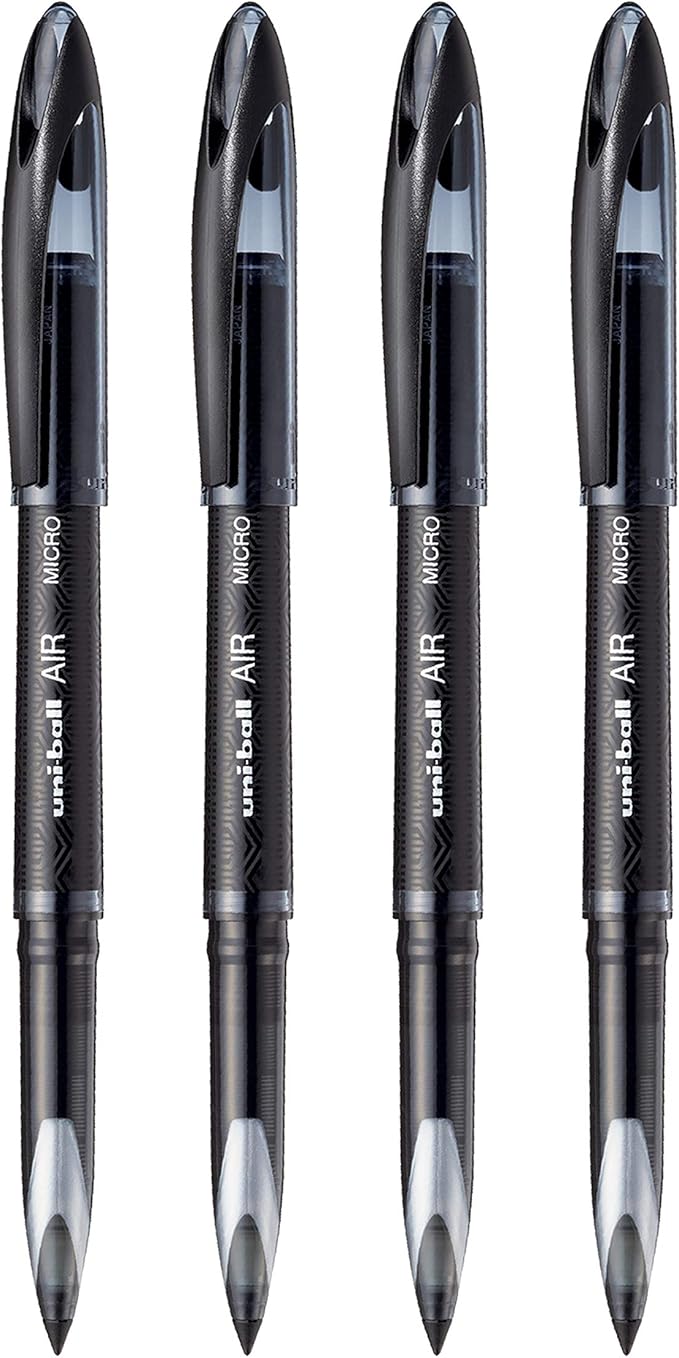 Uniball Air Micro Pen, Set of 4 - Black (UBA 188 M)
