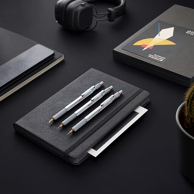 rOtring 800 Mechanical Pencil, 0.7 mm, Silver Metal Barrel