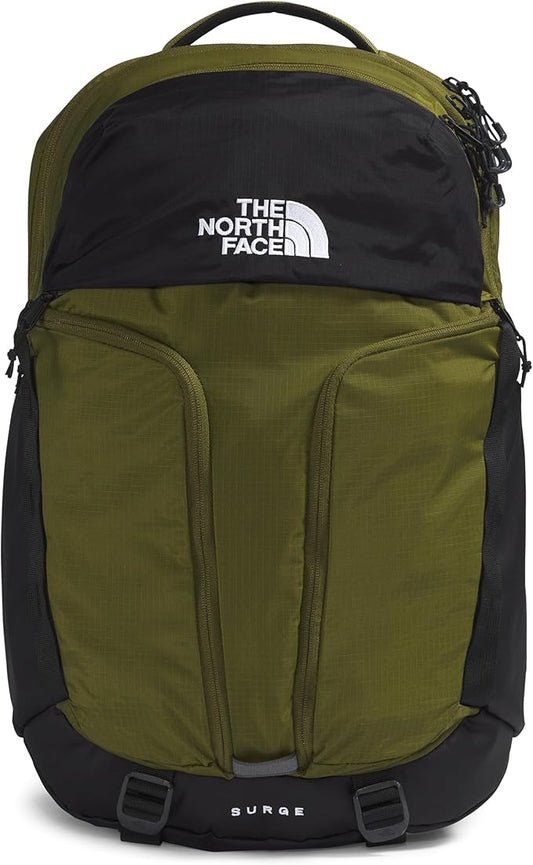 THE NORTH FACE Surge Commuter Laptop Backpack, Forest Olive/TNF Black, One Size