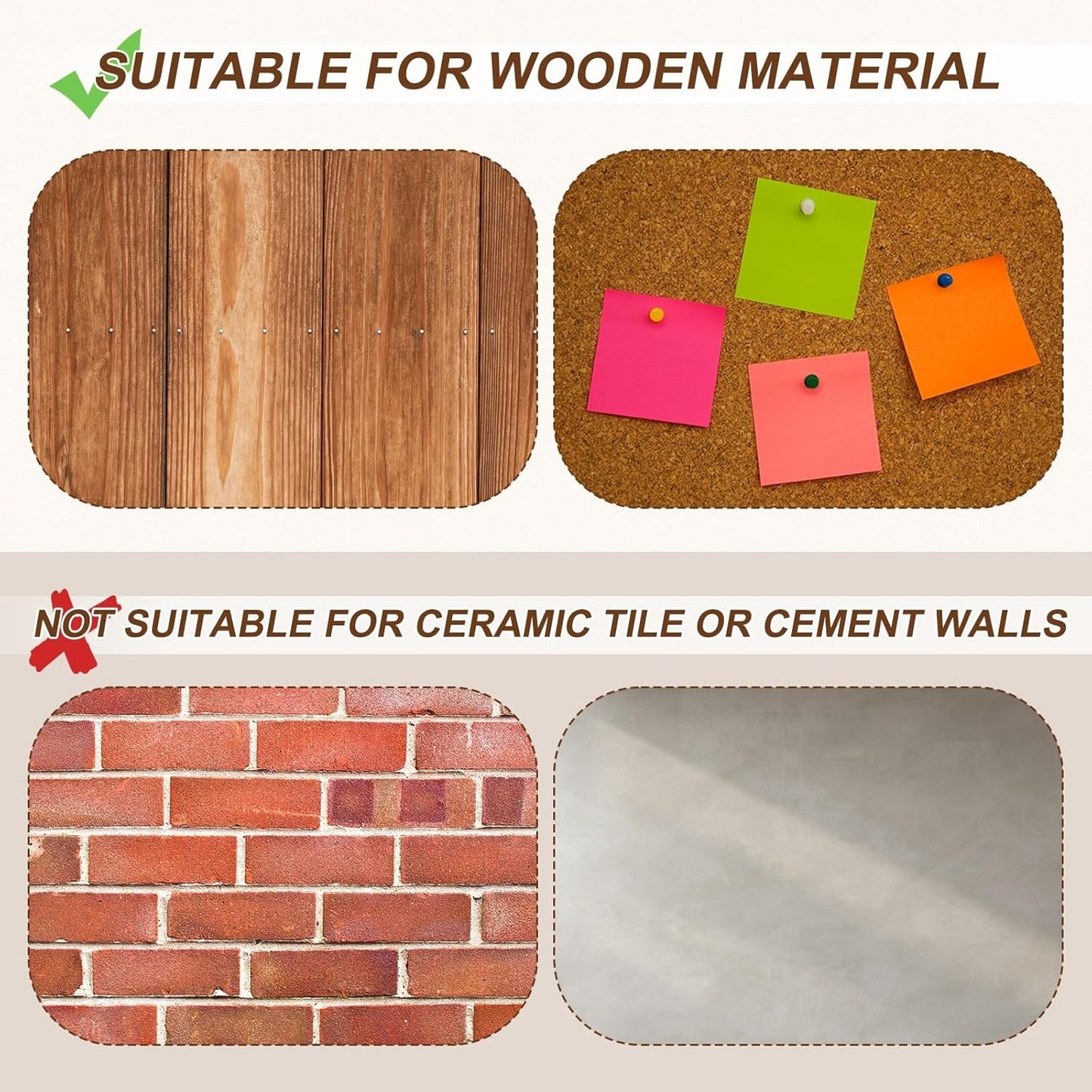 uxcell 120Pcs Push Pins, 11mmx15mm Round Flat Head Decorative Thumb Tacks Upholstery Tacks for Cork Board Office Wall Hangings, Red