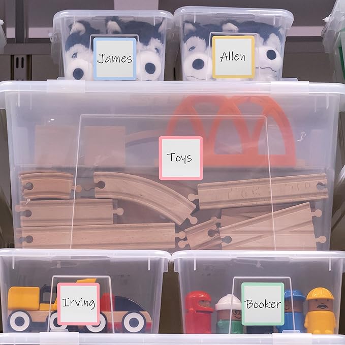 Mr. Pen- Dry Erase Magnets, 4”x4”, 24 Pack, Colorful Dry Erase Magnetic Labels, Magnetic Dry Erase Labels, Magnet Labels, White Board Magnets, Dry Erase Board Magnets, Magnetic Name Tags Reusable