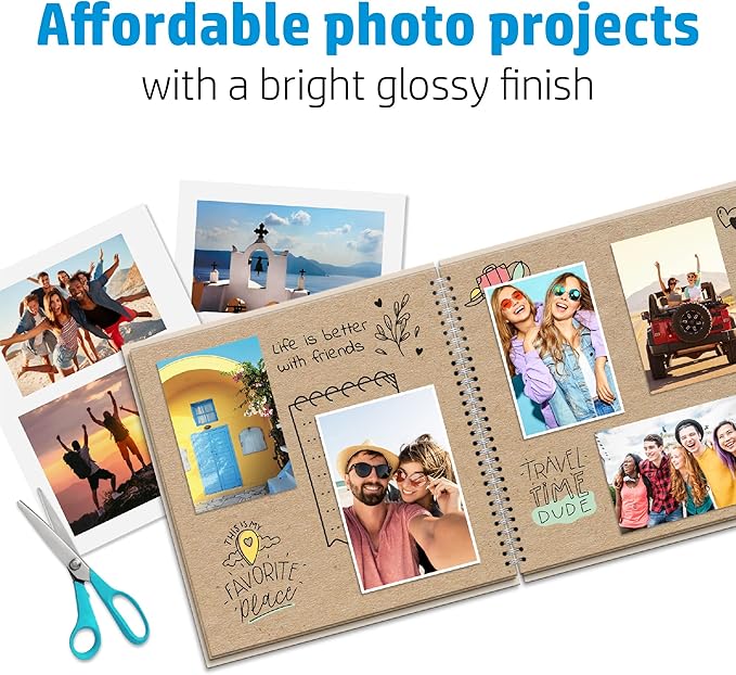 HP Everyday Photo Paper, Glossy, 8.5x11 in, 25 sheets (Q5498A)