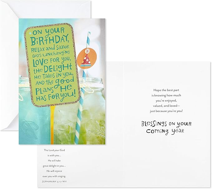 Dayspring Assorted Religious Birthday Cards (Christian Blessings, 12 Cards and Envelopes)