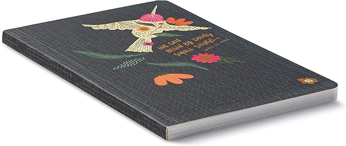 Compendium Softcover Journal - We can begin by doing small things. – A Write Now Journal with 128 Lined Pages, 5”W x 8”H