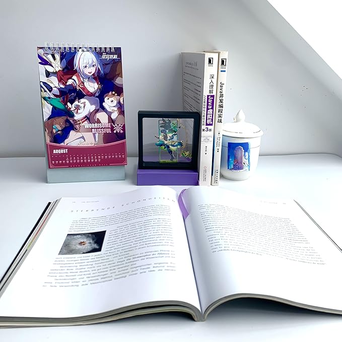 Genshin Impact Kinich Metal Bookmark - Anime Figure Merch with 3D Display Box - Birthday Gifts for Fans Friends Gamer Book Lovers - Zllada