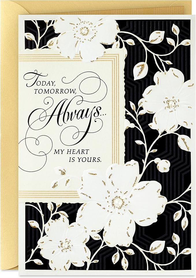 Hallmark Anniversary Card for Husband, Wife, Boyfriend, Girlfriend (My Heart is Yours)