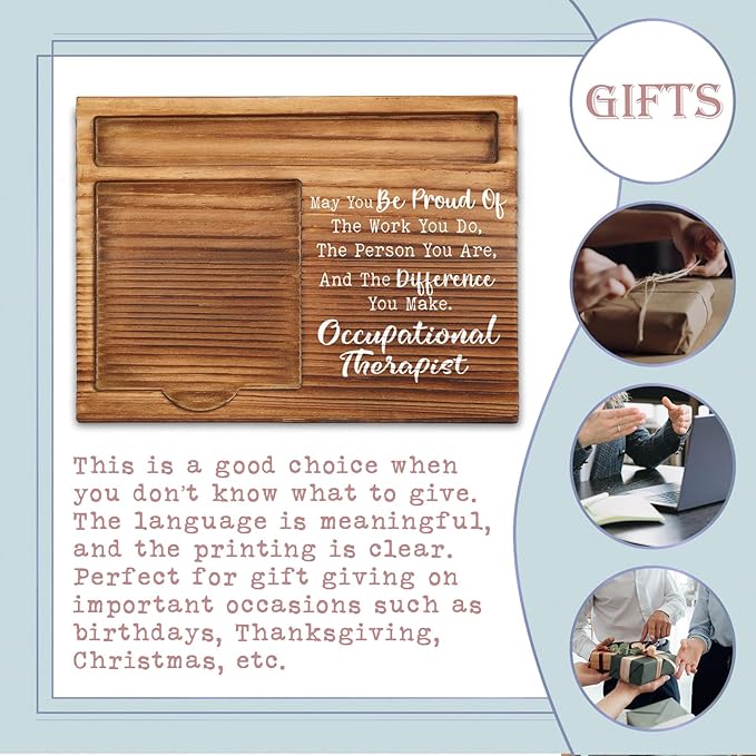 Occupational Therapist Gifts, Occupational Therapist Appreciation Gifts, Thank You Gifts for Occupational Therapist, Occupational Therapy Office Desk Decor Gifts Self-Stick Note Pad Holders ZSS1