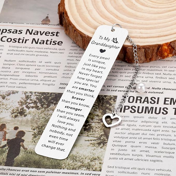 Coastal Granddaughter, Granddaughter Gifts from Grandma, Christmas Gifts for Granddaughter, Stocking Stuffers for Teen Girls 16 18, Birthday Valentines Gifts for Granddaughter, Granddaughter Bookmark