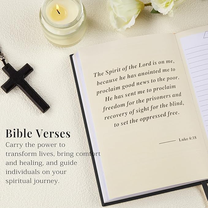 JUBTIC Prayer Journal for Woman, Christian Planner, Bible Journal with Verse, 60 Weeks Scripture, Faith & Devotional Journal, Bible Study Notebooks for Note Taking, Christian Gifts,Record Book
