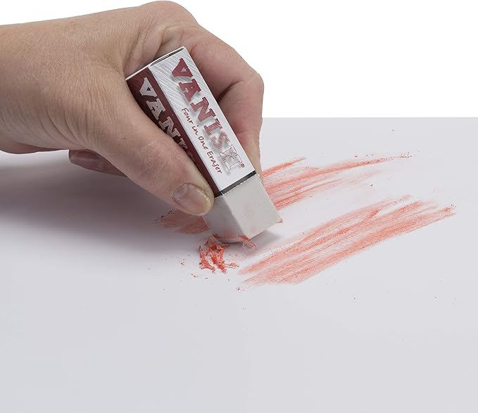 Vanish 4-in-1 Artist Eraser Replaces Gum Rubber Vinyl and Kneaded Erasers - 3 Pack