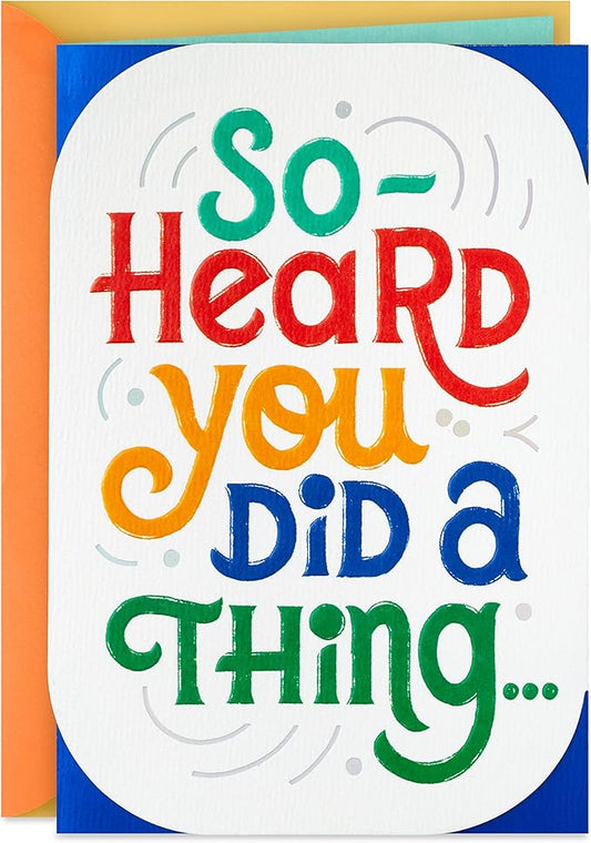 Hallmark Congratulations Card for Graduation (Something Worth Celebrating)