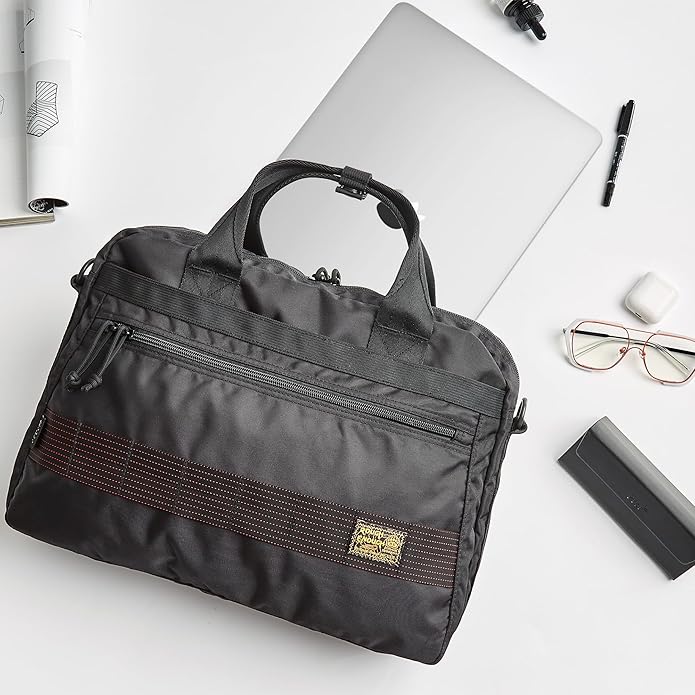 Rough Enough 16 Inch Laptop Bag Tablet Carrying Case Briefcase for Travel Business with Accessory Pocket Shoulder Handle Cordura Black